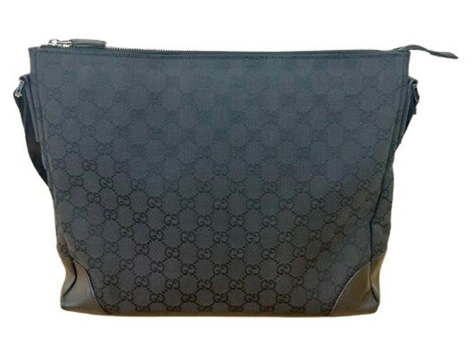 Borsa a tracolla Gucci GG Canvas Nero - vista 2