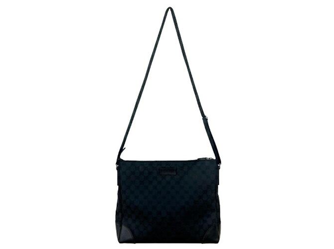 Borsa a tracolla Gucci GG Canvas Nero - vista 6