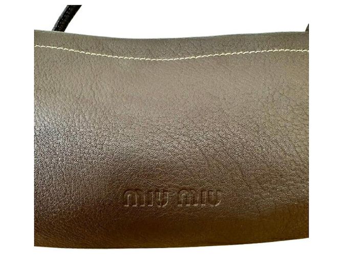 Borsa a tracolla Miu Miu Witch Marrone - vista 6