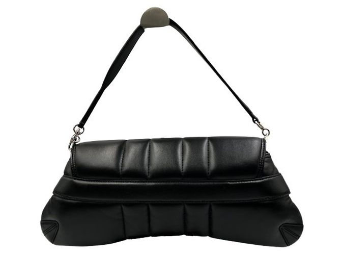 Borsa a tracolla in pelle Gucci Horsebit Nero - vista 2