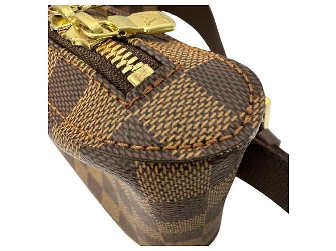 Borsa a tracolla Louis Vuitton Damier Geronimos Marrone - vista 10