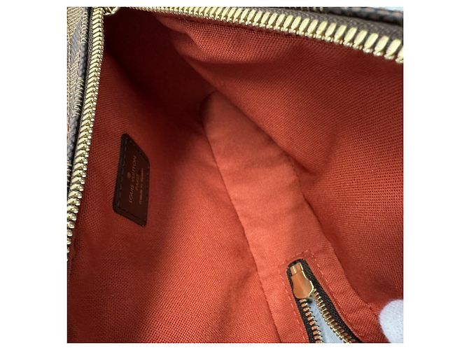 Borsa a tracolla Louis Vuitton Damier Geronimos Marrone - vista 5