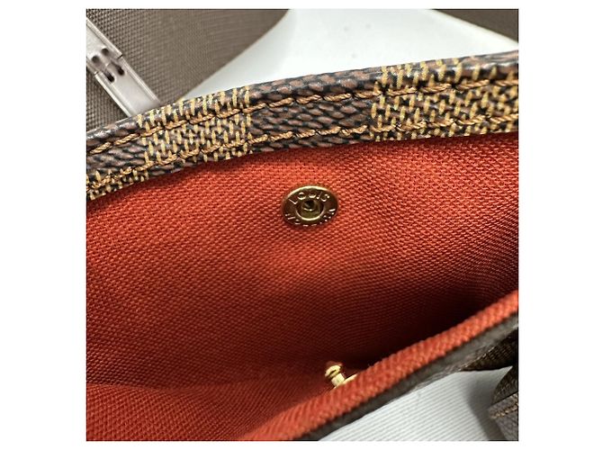 Borsa a tracolla Louis Vuitton Damier Geronimos Marrone - vista 6