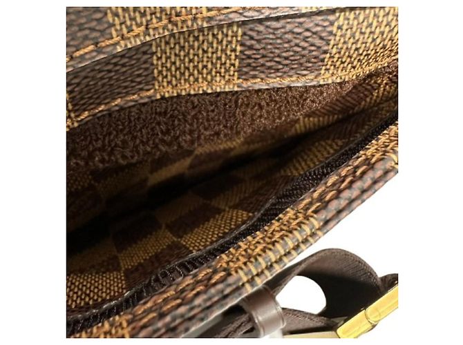 Borsa a tracolla Louis Vuitton Damier Geronimos Marrone - vista 7