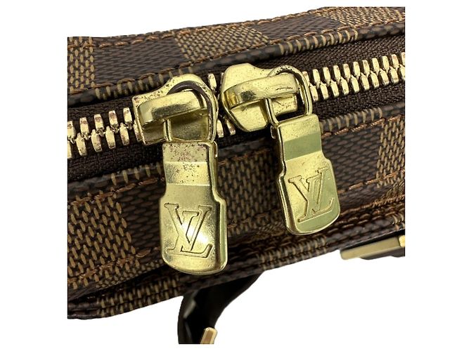 Borsa a tracolla Louis Vuitton Damier Geronimos Marrone - vista 9