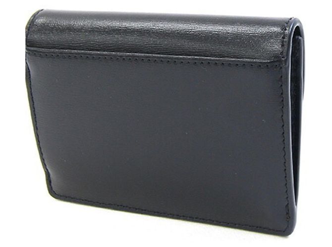 Triomphe Céline Celine Black Leather Card Case - view 2