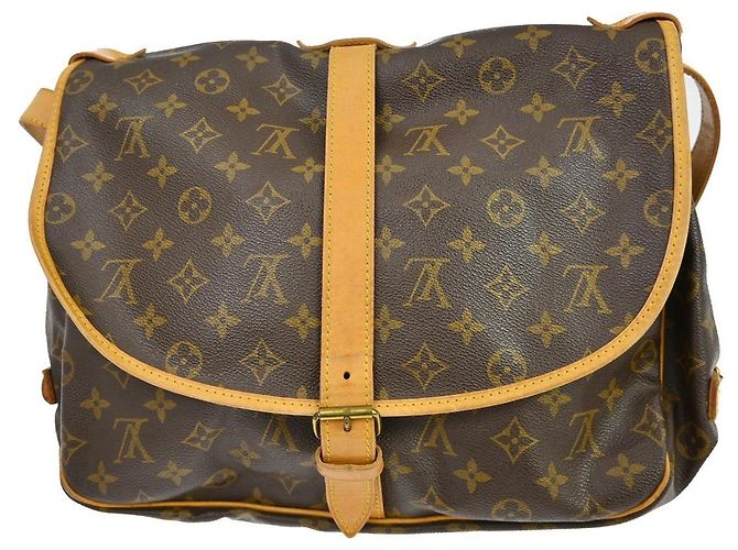 Louis Vuitton Saumur Monogram 35 Marrone - vista 2