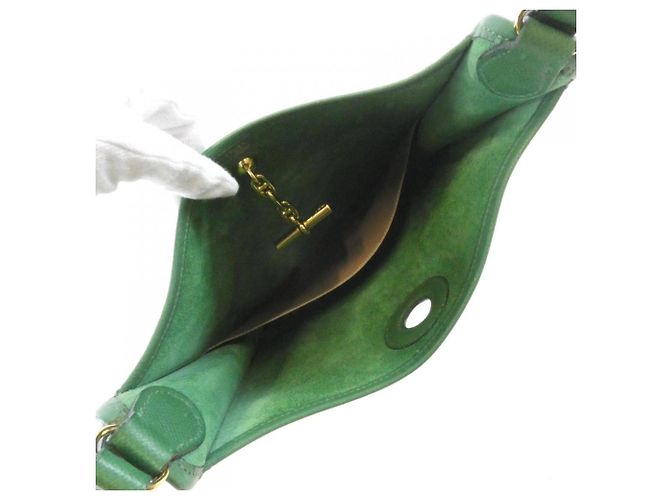 Hermès Borsa a tracolla Hermes Vespa PM Verde - vista 9