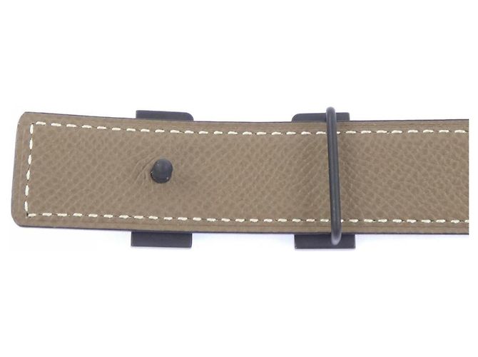 Hermès Cintura reversibile Hermes Mini Constance 24mm Marrone Nero - vista 3