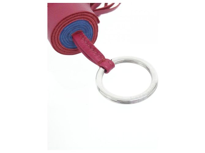 Hermès Portachiavi Hermes Carmen Bicolor Rosso - vista 3