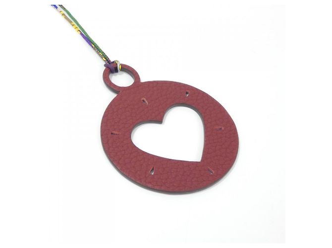 Hermès Hermes Heart Bag Charm Rosso Blu - vista 2