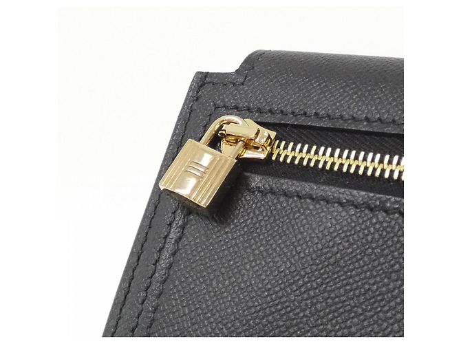 Hermès Cartera compacta Hermes Kelly Pocket Negro - vista 4