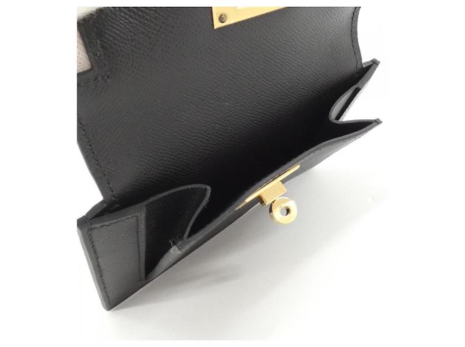 Hermès Cartera compacta Hermes Kelly Pocket Negro - vista 5