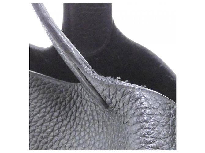 Hermès Borsa Hermes Picotin Lock Monochrome MM Nero - vista 4