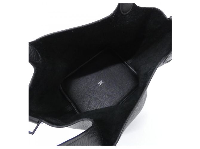 Hermès Borsa Hermes Picotin Lock Monochrome MM Nero - vista 6