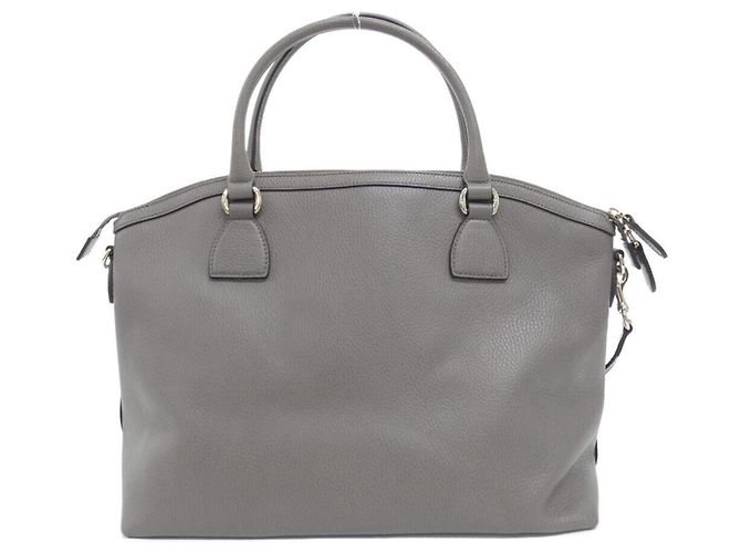 Borsa a mano Gucci in pelle grigia Marrone - vista 2