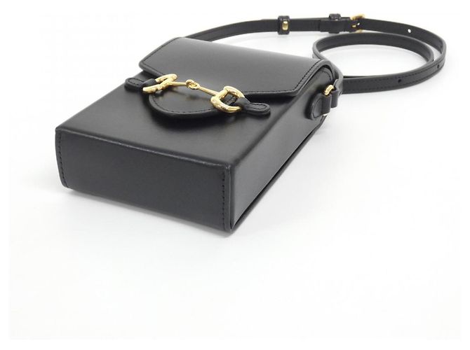 Borsa a tracolla Gucci Horsebit 1955 Nero - vista 3