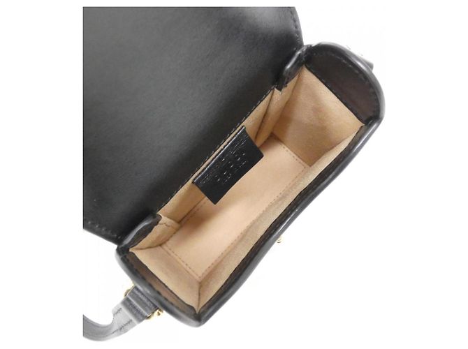Borsa a tracolla Gucci Horsebit 1955 Nero - vista 6