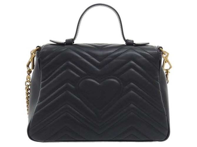 Borsa Gucci GG Marmont Nero - vista 2