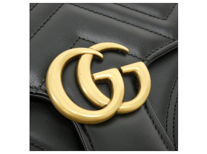 Borsa Gucci GG Marmont Nero - vista 4