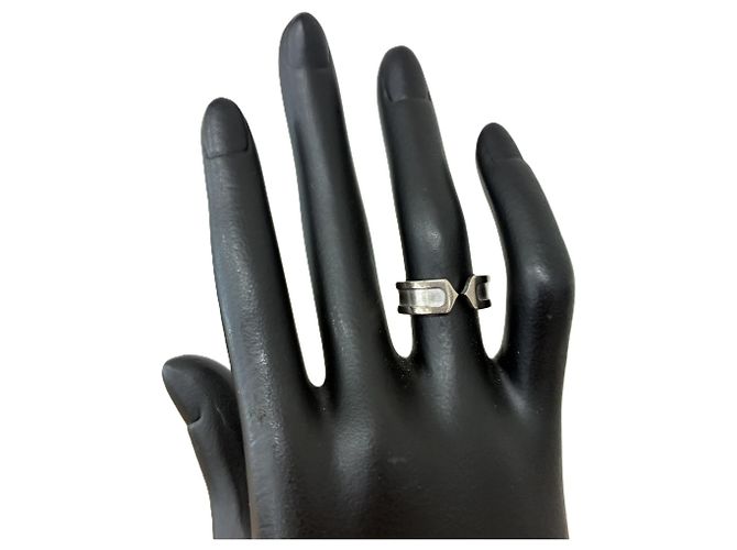 Cartier C2 Ring aus 18K Weißgold Silber - Ansicht 7