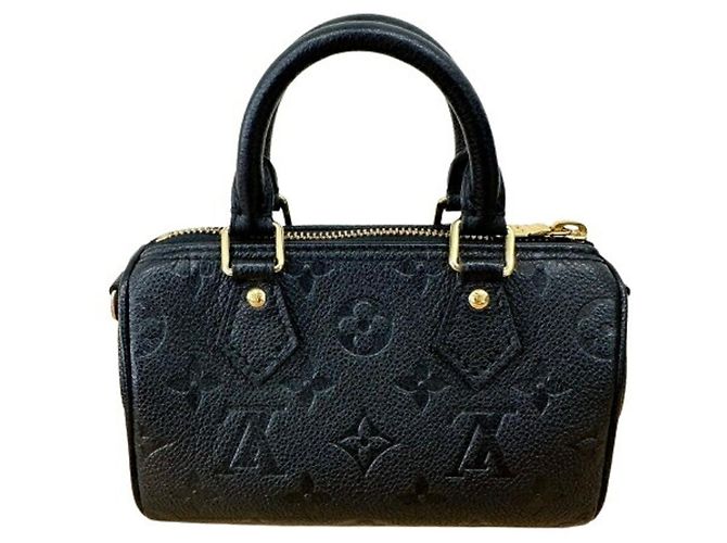 Borsa a tracolla Nano Speedy Monogram Empreinte Louis Vuitton Nero - vista 2