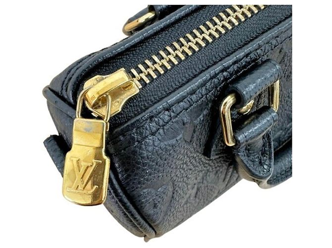 Borsa a tracolla Nano Speedy Monogram Empreinte Louis Vuitton Nero - vista 8