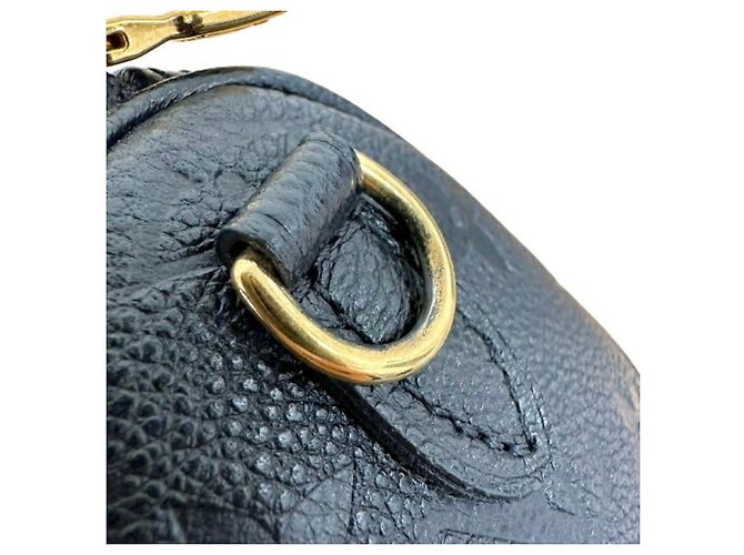 Borsa a tracolla Nano Speedy Monogram Empreinte Louis Vuitton Nero - vista 9