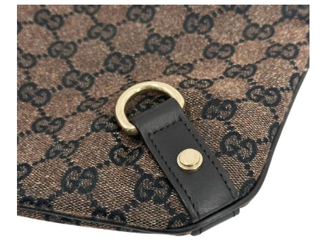 Borsa a tracolla Gucci Abbey GG Canvas Marrone - vista 6