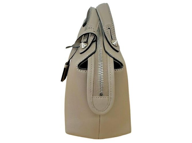 Borsa a tracolla in pelle Fendi By The Way Grigio - vista 3