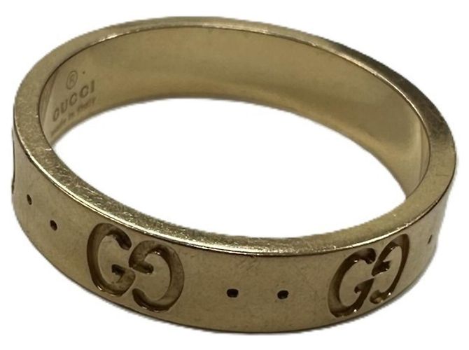 Anello Gucci Icon Band in Oro Giallo 18K - vista 3