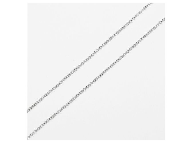 Pendente Crown Key Tiffany & Co. in oro bianco 18K con diamanti Argento - vista 4