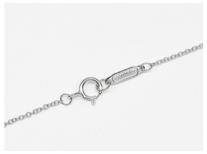 Pendente Crown Key Tiffany & Co. in oro bianco 18K con diamanti Argento - vista 6