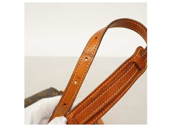 Borsa a tracolla Louis Vuitton Monogram Chantilly MM Marrone - vista 10