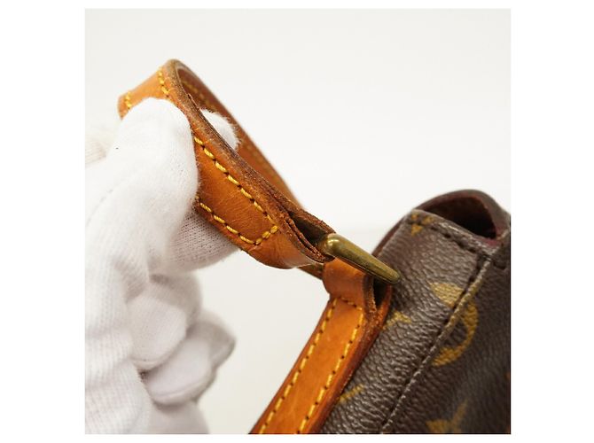 Borsa a tracolla Louis Vuitton Monogram Chantilly MM Marrone - vista 8
