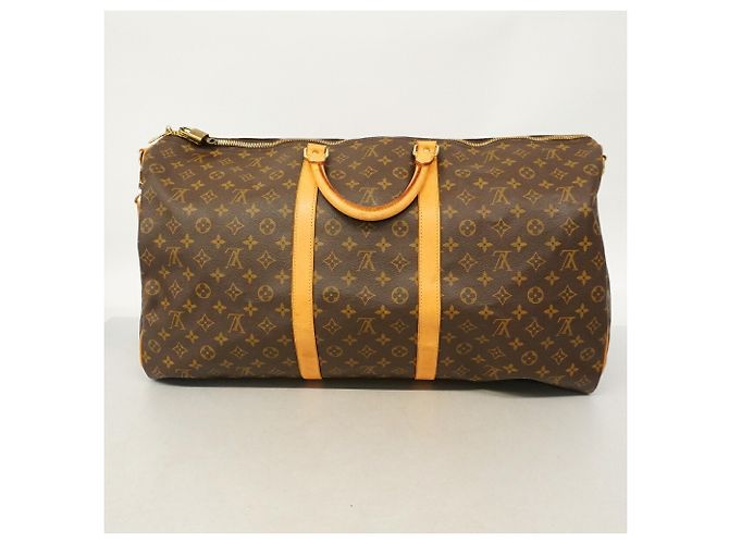 Louis Vuitton Boston Monogram Keepall Bandoulière 60 Marrone - vista 12