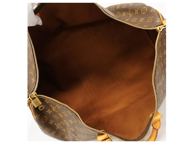 Louis Vuitton Boston Monogram Keepall Bandoulière 60 Marrone - vista 4