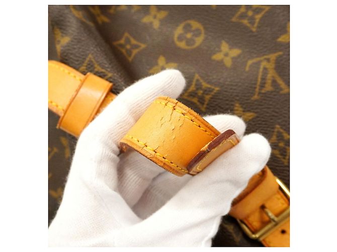 Louis Vuitton Boston Monogram Keepall Bandoulière 60 Marrone - vista 7