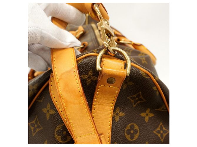 Louis Vuitton Boston Monogram Keepall Bandoulière 60 Marrone - vista 9