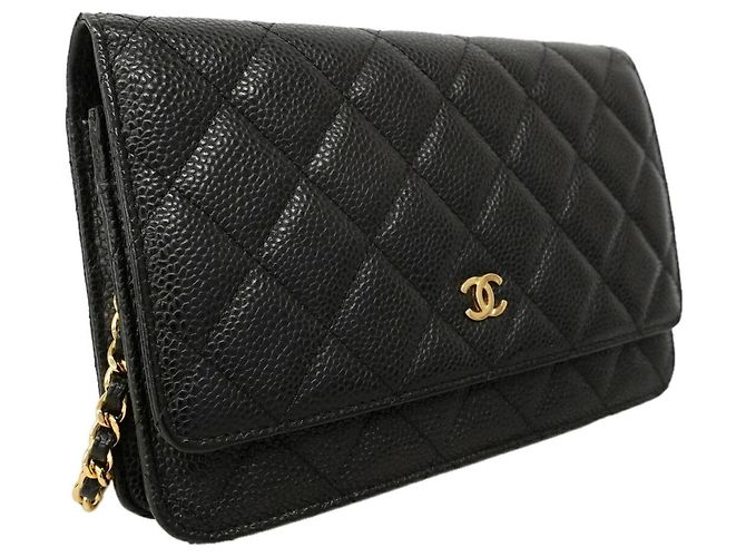 Timeless Portafoglio a spalla con catena Chanel Matelassé Nero - vista 2