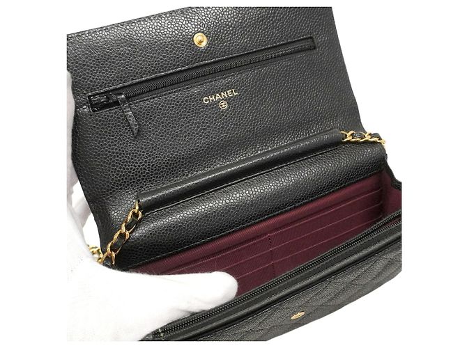 Timeless Portafoglio a spalla con catena Chanel Matelassé Nero - vista 4