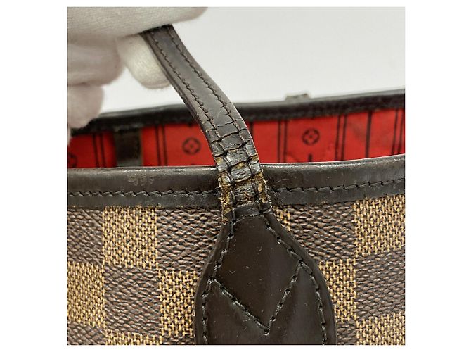 Borsa Tote Louis Vuitton Damier Neverfull MM N51105 Ebene Damier ebene - vista 9