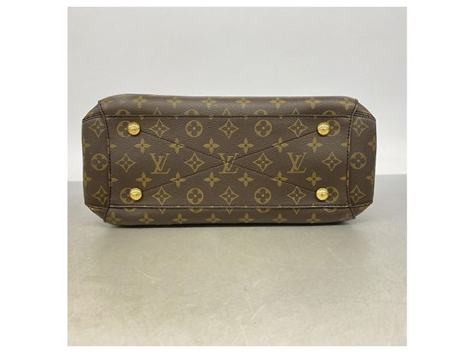 Borsa Louis Vuitton Monogram Montaigne MM Marrone - vista 3