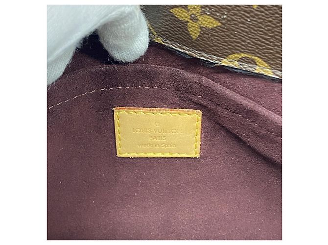 Borsa Louis Vuitton Monogram Montaigne MM Marrone - vista 5