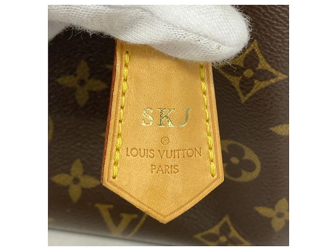 Borsa Louis Vuitton Monogram Montaigne MM Marrone - vista 6
