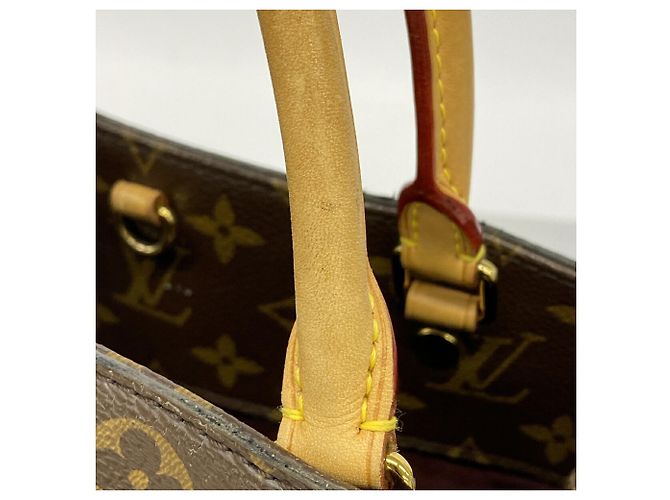 Borsa Louis Vuitton Monogram Montaigne MM Marrone - vista 9