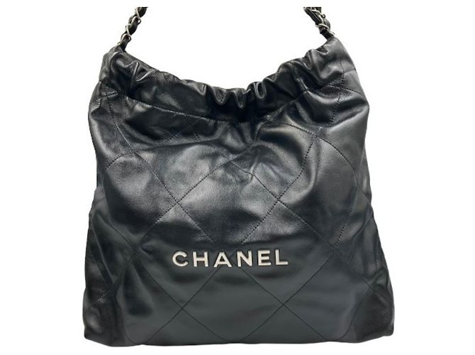 Borsa a tracolla Chanel 22 Small con catena Nero - vista 2