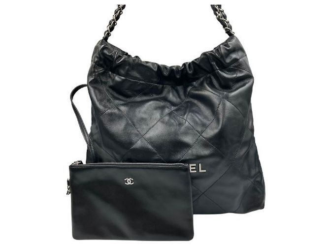 Borsa a tracolla Chanel 22 Small con catena Nero - vista 3