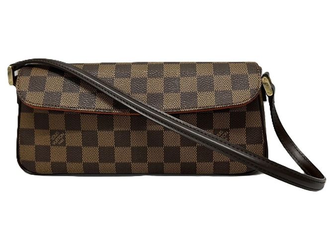 Borsa a tracolla Louis Vuitton Damier Recoleta Marrone - vista 3