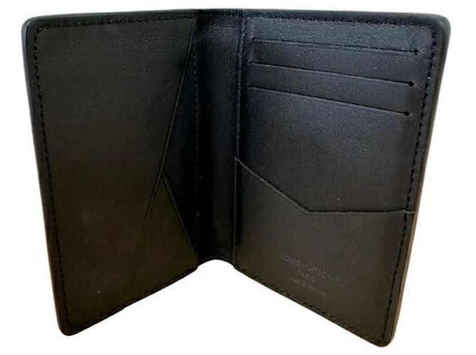 Louis Vuitton Aerogram Organizer de Poche M69979 Card Case Nero - vista 3